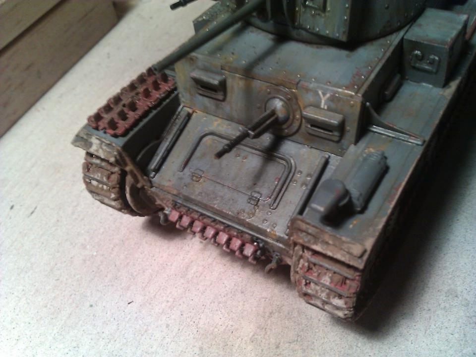 Applying oils and pigments panzer 38(t)